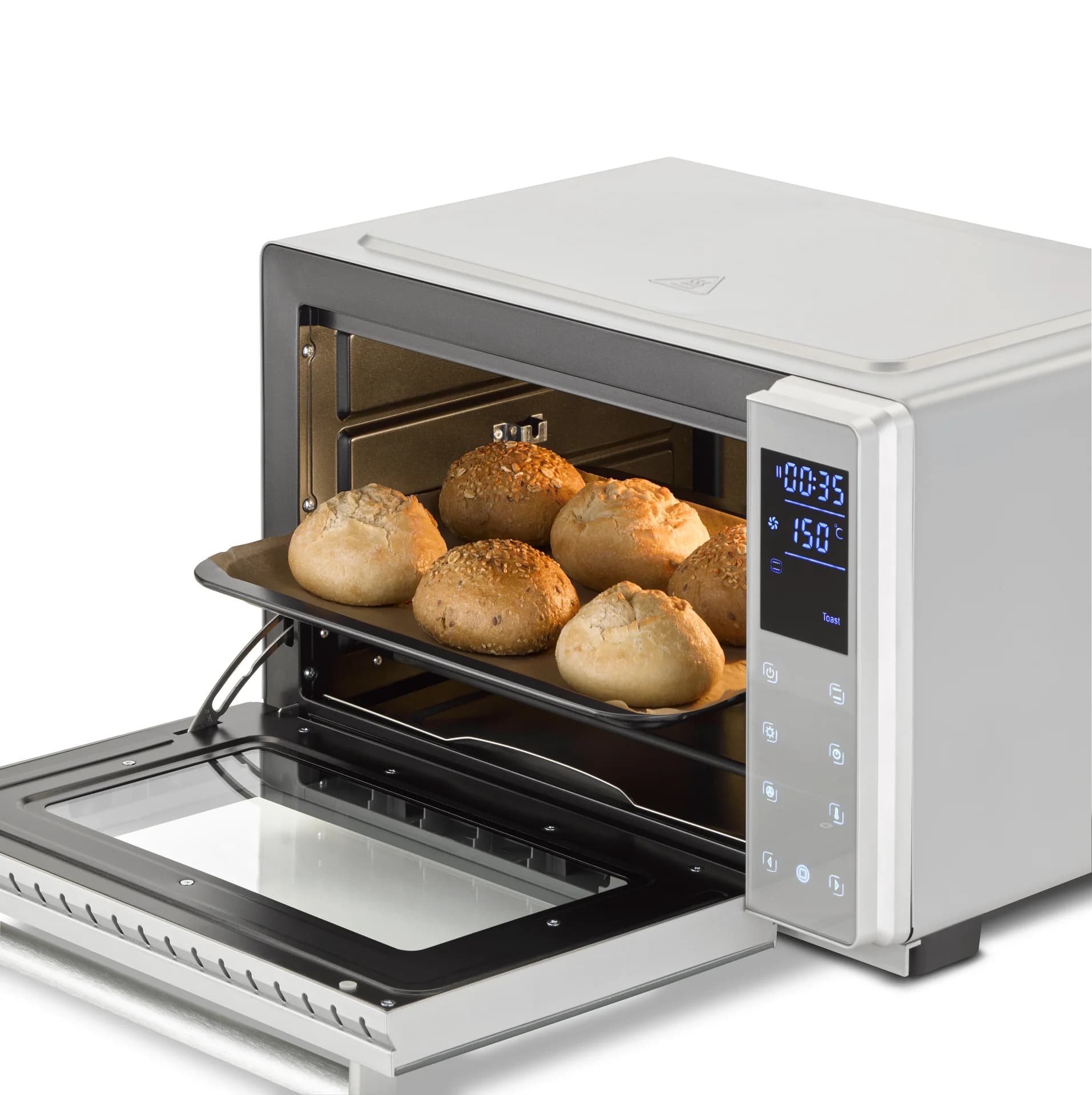 Caso   Compact oven   Bake & Style 26 Touch   Easy Clean   Compact   1500 W   Silver - Image 3