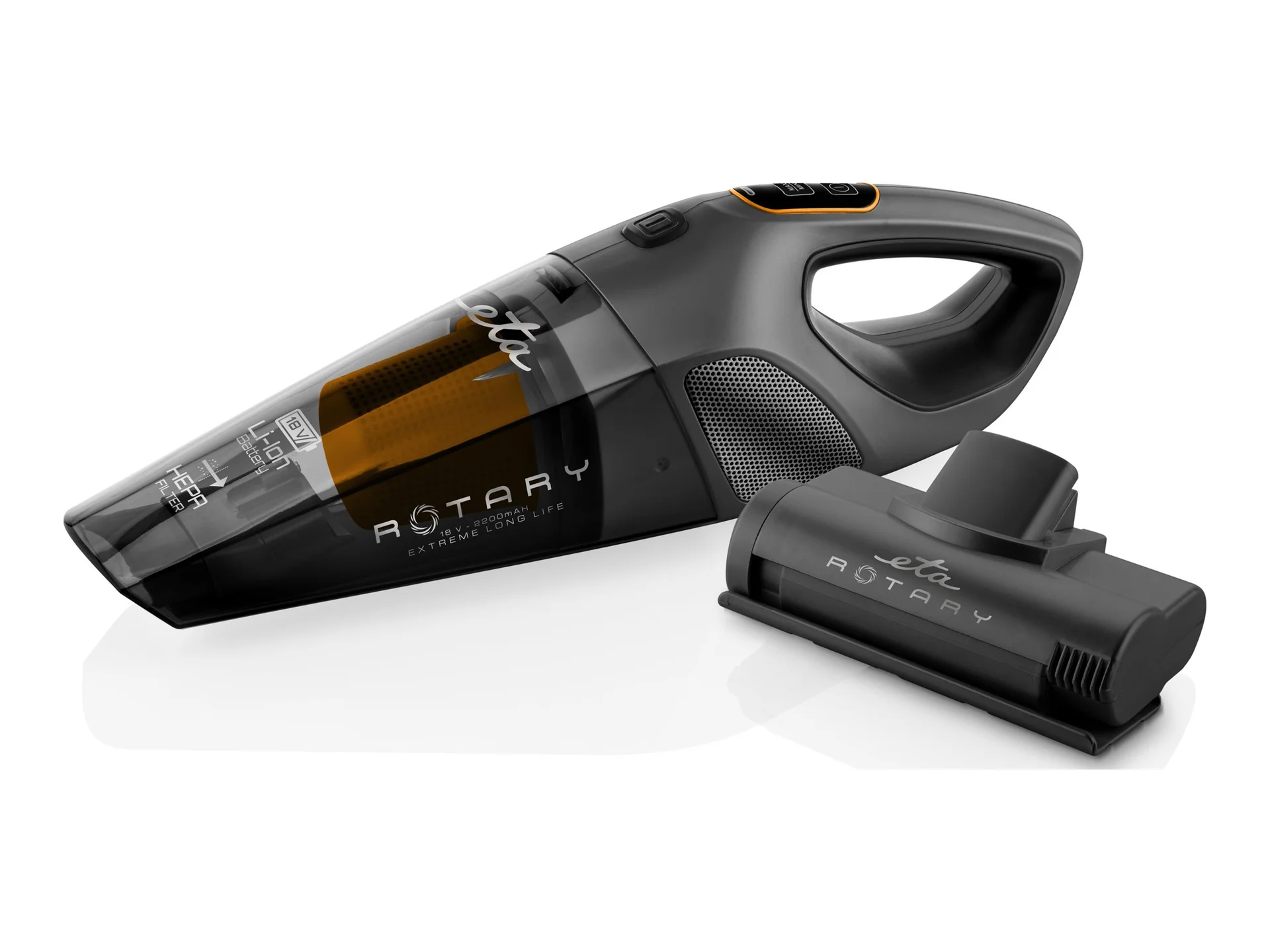 ETA   Vacuum cleaner   Rotary ETA242590000   Cordless operating   Handheld   18 V   Operating time (max) 30 min   Grey/White - Image 2