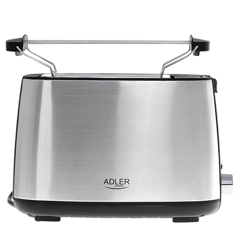 Adler   Toaster   AD 3214   Power 750 W   Number of slots 2   Housing material Stainless steel   Silver - Image 3
