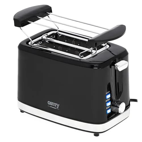 Camry   Toaster   CR 3218   Power 750 W   Number of slots 2   Housing material Plastic   Black - Image 1