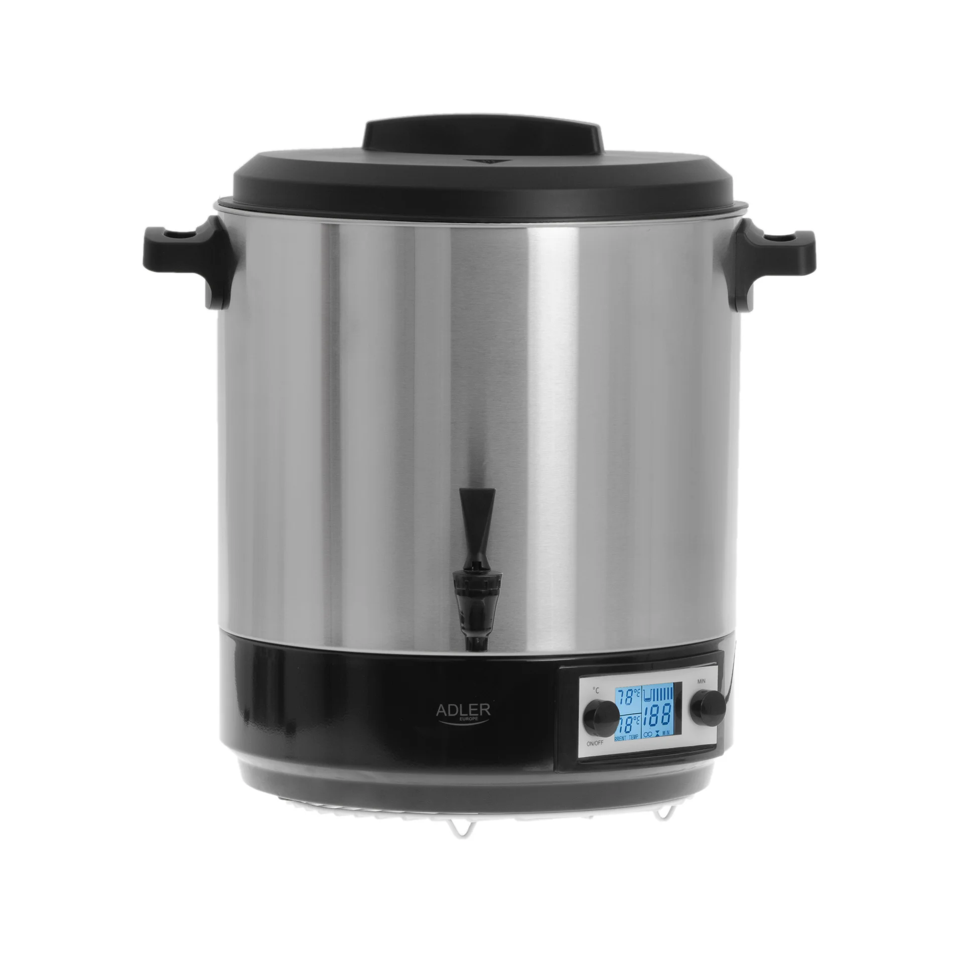 Adler   Electric pot/Cooker   AD 4496   2600 W   28 L   Stainless steel/Black - Image 1