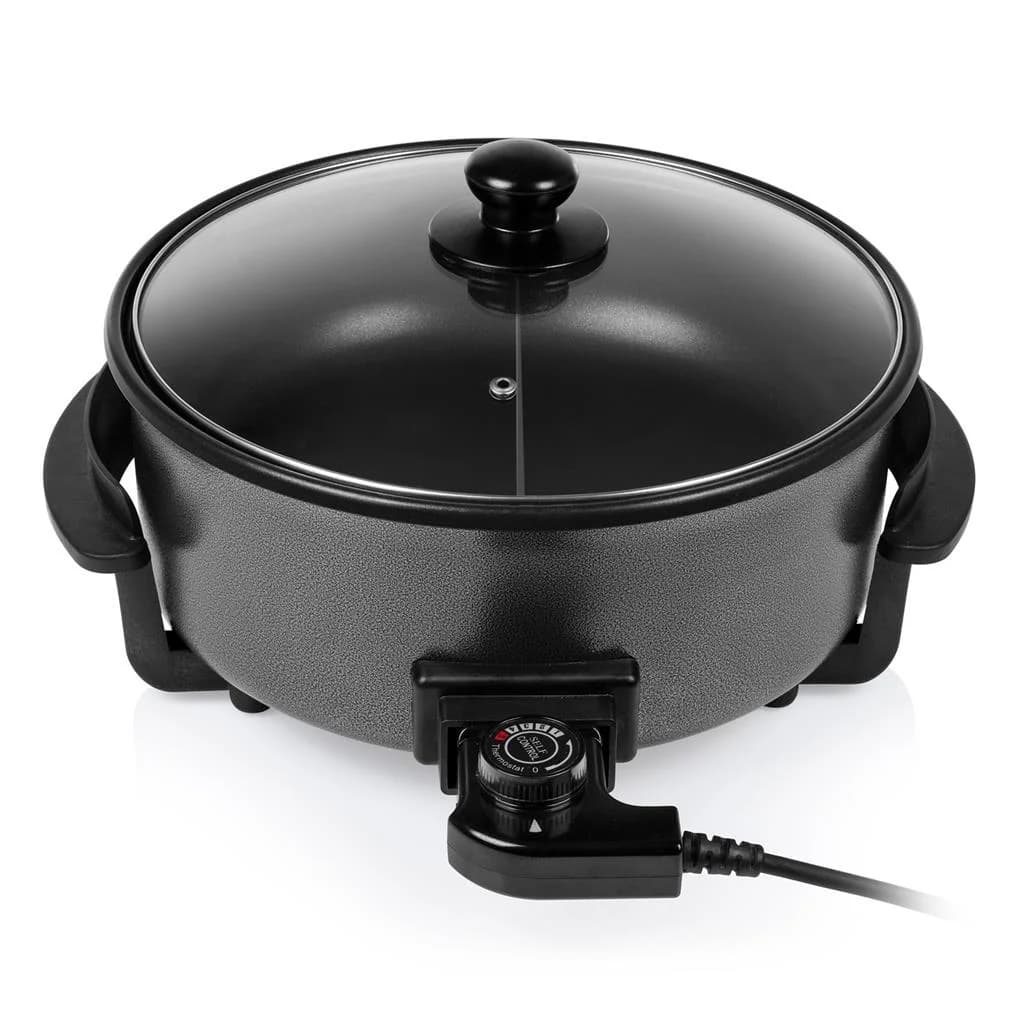 Tristar Multifunctional grill pan XL PZ-9135 Diameter 30 cm Grill 1500 W Lid included Fixed handle Black - Image 3