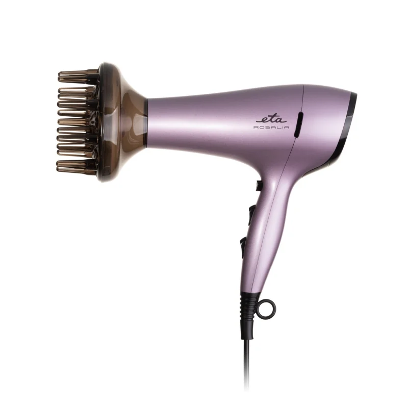 ETA Hair Dryer ETA431990000 Rosalia 2200 W Number of temperature settings 3 Ionic function Diffuser nozzle Purple - Image 3