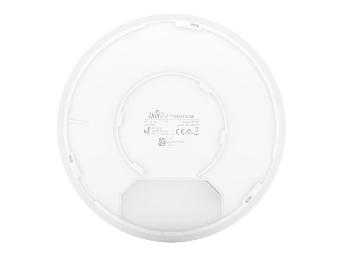 Ubiquiti   Access Point Wi-Fi 6   Unifi 6 Pro   802.11ax   2.4 GHz/5   573.5+4800 Mbit/s   Ethernet LAN (RJ-45) ports 1   MU-MiMO Yes   PoE in - Image 10