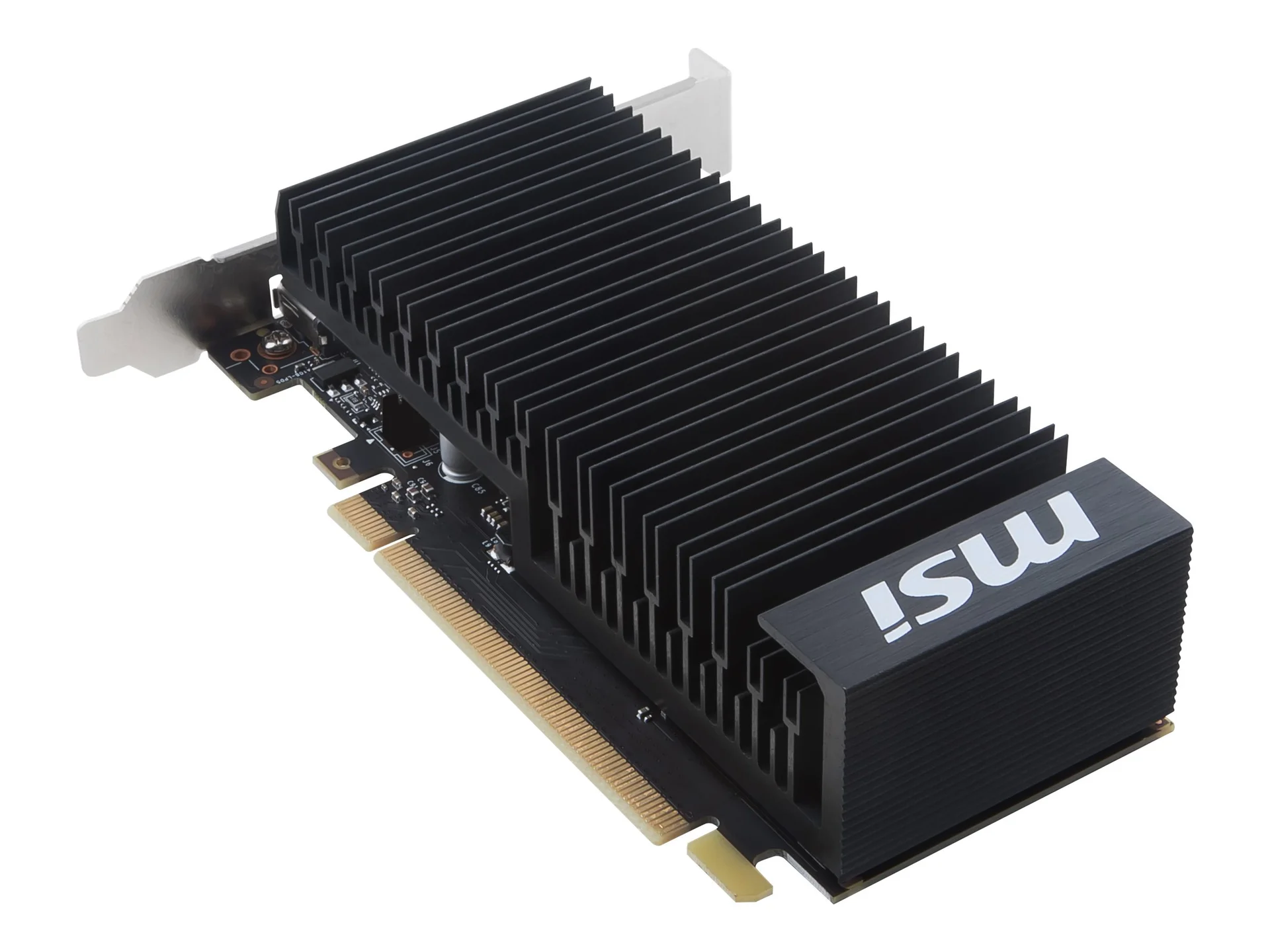 MSI   GeForce GT 1030 2GHD4 LP OC   NVIDIA   2 GB   GeForce GT 1030   DDR4   HDMI ports quantity 1   PCI Express 3.0 x16 (uses x4)   Memory clock speed 2100 MHz - Image 1