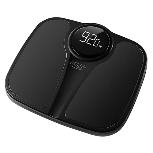 Adler   Bathroom Scale   AD 8172b   Maximum weight (capacity) 180 kg   Accuracy 100 g   Body Mass Index (BMI) measuring   Black - Image 1