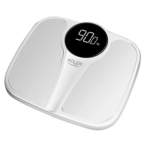 Adler   Bathroom Scale   AD 8172w   Maximum weight (capacity) 180 kg   Accuracy 100 g   Body Mass Index (BMI) measuring   White - Image 1