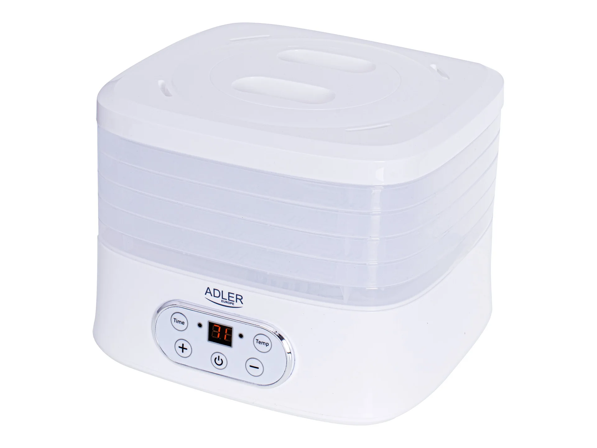 Adler   Food Dehydrator   AD 6658   Power 230 W   Number of trays 5   Temperature control   Integrated timer   White - Image 2