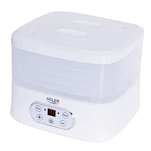 Adler   Food Dehydrator   AD 6658   Power 230 W   Number of trays 5   Temperature control   Integrated timer   White - Image 3