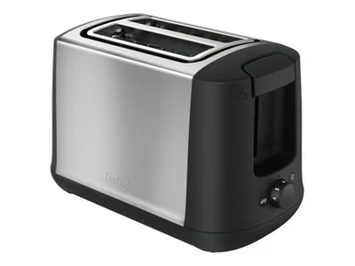 TEFAL   Toaster   TT340830   Number of slots 2   Housing material Stainless steel   Stainless Steel/Black - Image 1