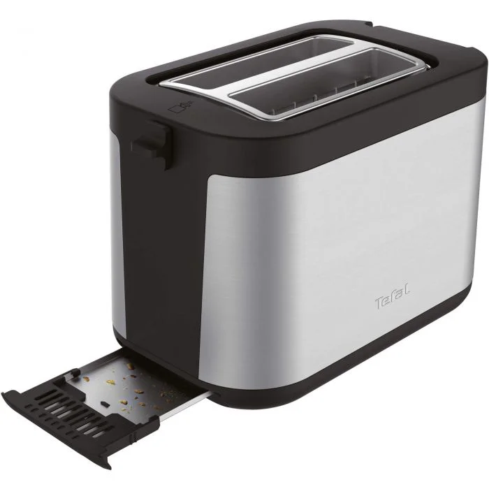 TEFAL   Toaster   TT340830   Number of slots 2   Housing material Stainless steel   Stainless Steel/Black - Image 3
