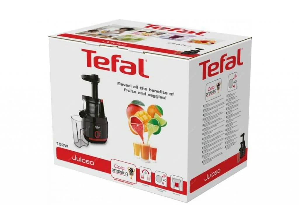 JUICER ZC150838 TEFAL   TEFAL   Juiceo Juice extractor   ZC150838   Type Centrifugal   Red/Black   150 W   Number of speeds 1 presets - Image 5