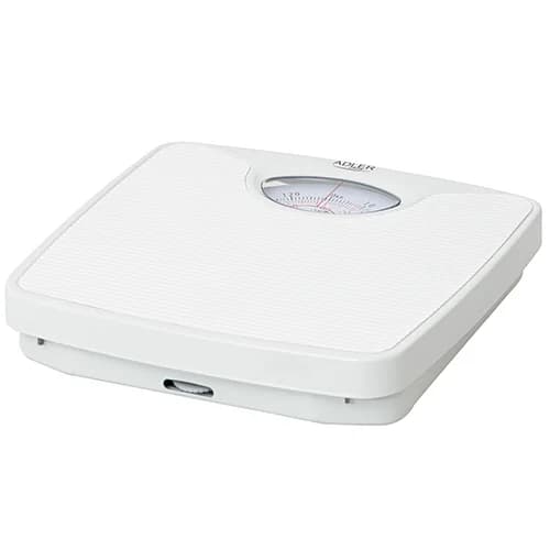 Adler   Mechanical bathroom scale   AD 8151w   Maximum weight (capacity) 130 kg   Accuracy 1000 g   White - Image 1