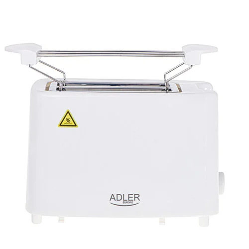 Adler   Toaster   AD 3223   Power 750 W   Number of slots 2   Housing material Plastic   White - Image 4