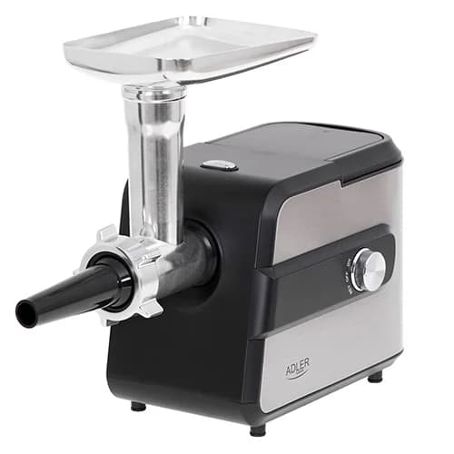 Adler   Meat mincer with a shredder   AD 4813   Silver/Black   600 W   Number of speeds 2   Throughput (kg/min) 1 - Image 1