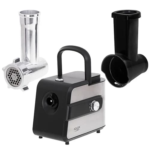 Adler   Meat mincer with a shredder   AD 4813   Silver/Black   600 W   Number of speeds 2   Throughput (kg/min) 1 - Image 8