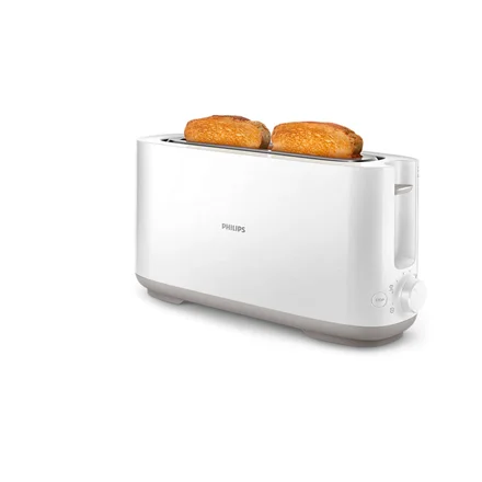 Philips   Toaster   HD2590/00 Daily Collection   Power 870-1030 W   Number of slots 2   Housing material Plastic   White - Image 1