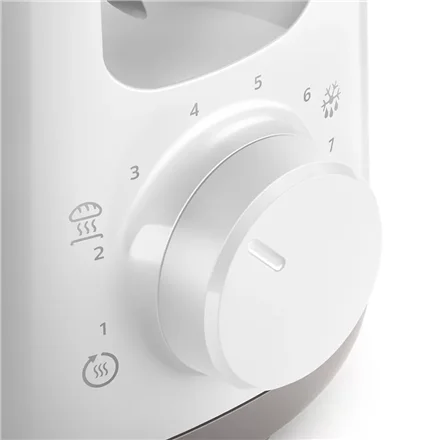 Philips   Toaster   HD2590/00 Daily Collection   Power 870-1030 W   Number of slots 2   Housing material Plastic   White - Image 3