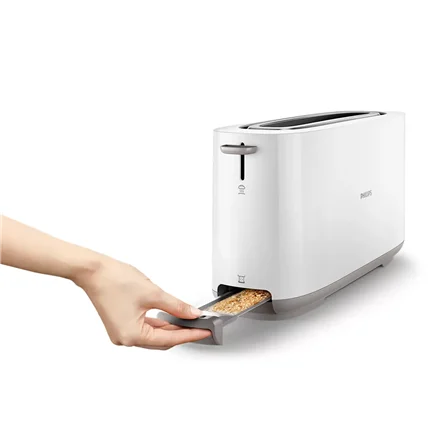 Philips   Toaster   HD2590/00 Daily Collection   Power 870-1030 W   Number of slots 2   Housing material Plastic   White - Image 5