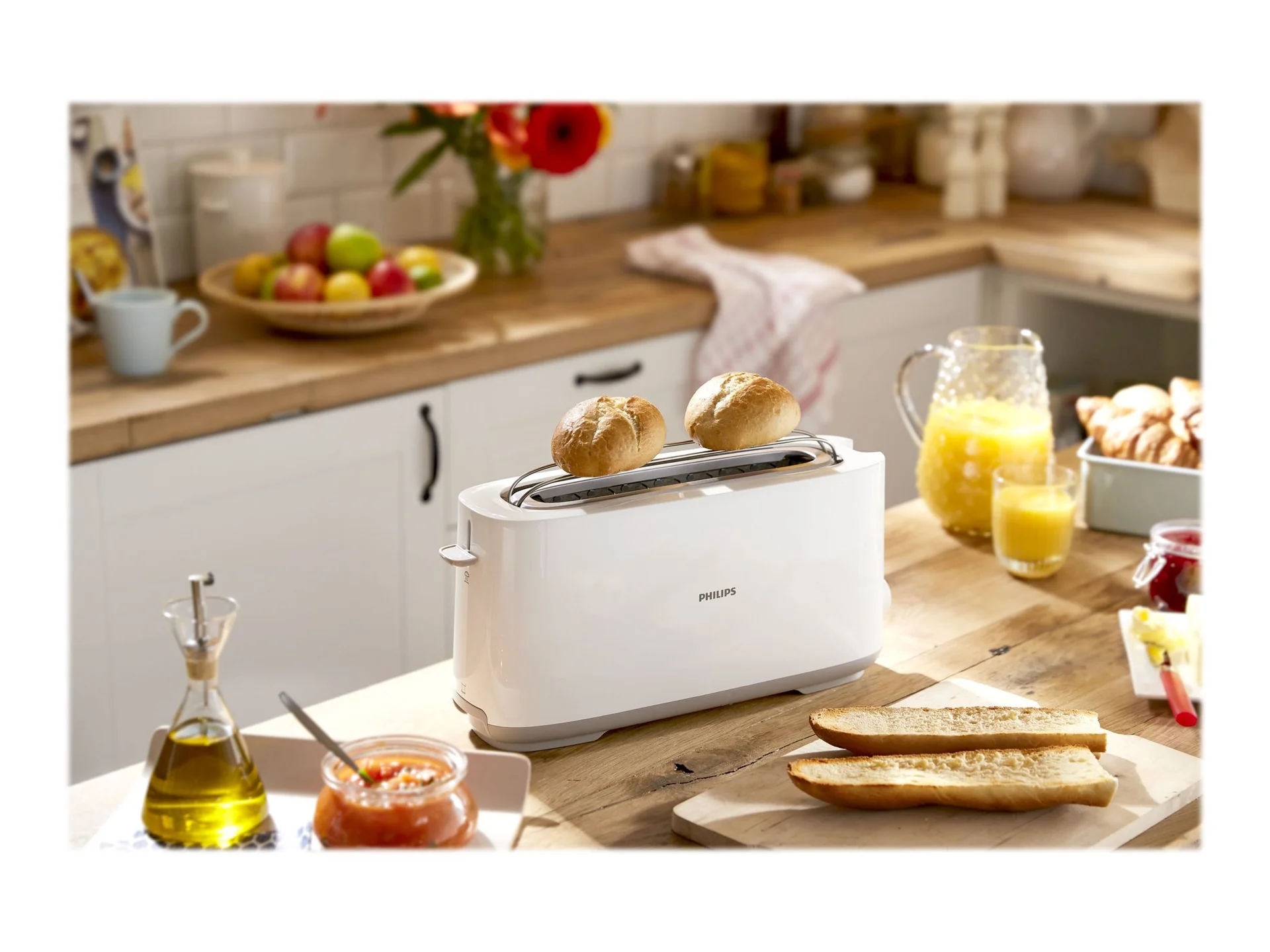 Philips   Toaster   HD2590/00 Daily Collection   Power 870-1030 W   Number of slots 2   Housing material Plastic   White - Image 8