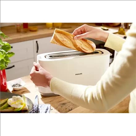 Philips   Toaster   HD2590/00 Daily Collection   Power 870-1030 W   Number of slots 2   Housing material Plastic   White - Image 9