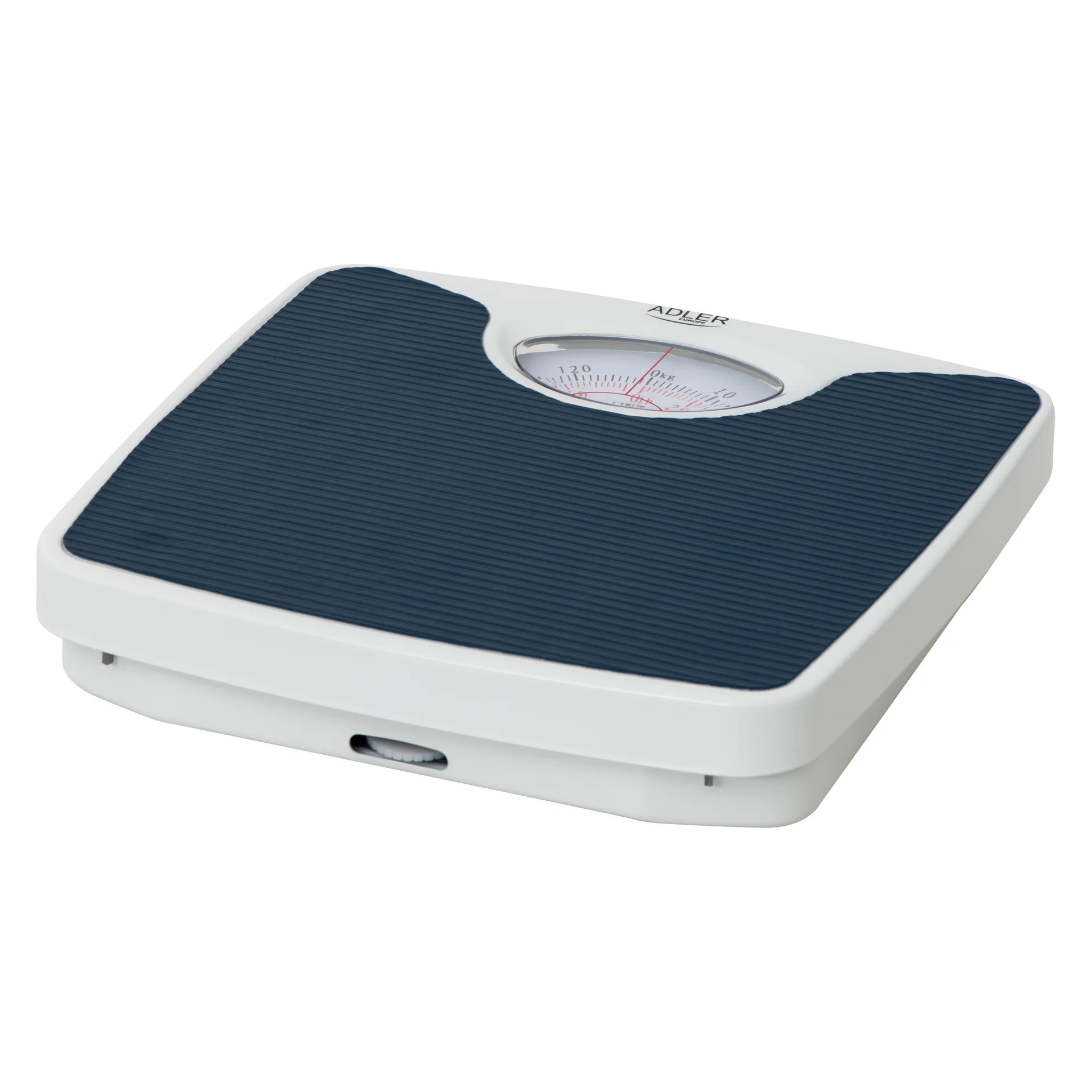 Adler   Mechanical bathroom scale   AD 8151b   Maximum weight (capacity) 130 kg   Accuracy 1000 g   Blue/White - Image 1
