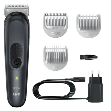 Braun Body Groomer BG3340 Cordless and corded Black/Grey - Image 1