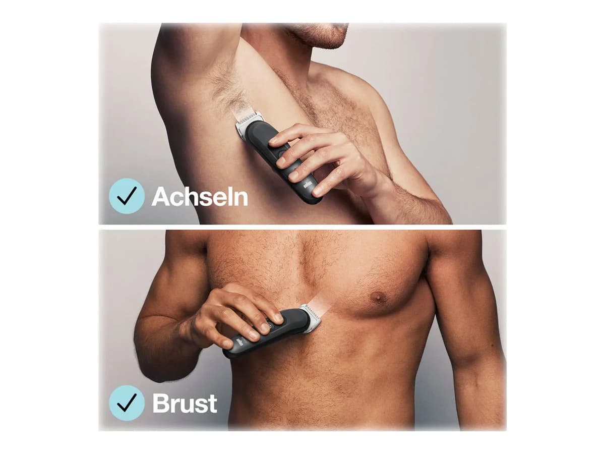 Braun Body Groomer BG3340 Cordless and corded Black/Grey - Image 10