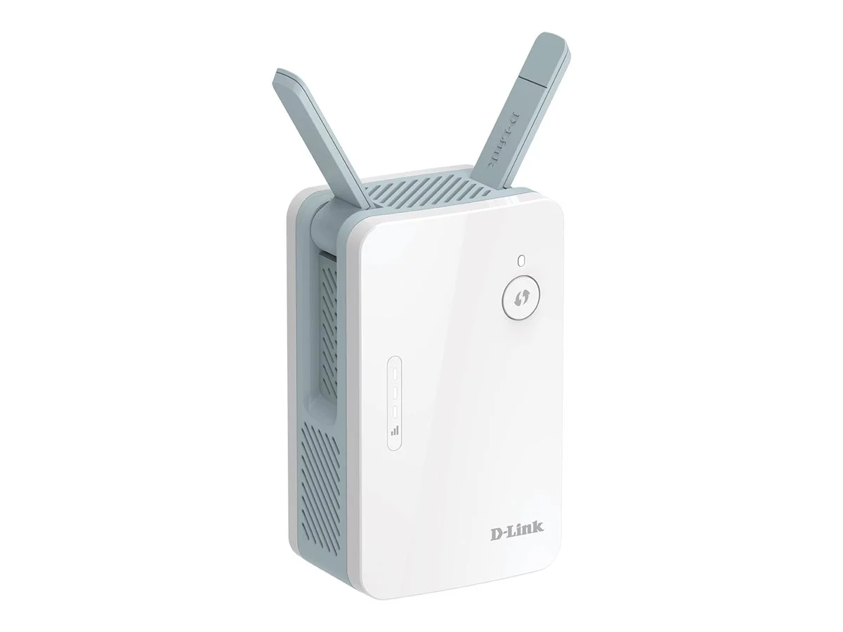 D-Link   AX1500 Mesh Range Extender   E15/E   802.11ac   300+1200  Mbit/s   10/100/1000 Mbit/s   Ethernet LAN (RJ-45) ports 1   No mobile broadband   MU-MiMO Yes   Antenna type 2xExternal - Image 7