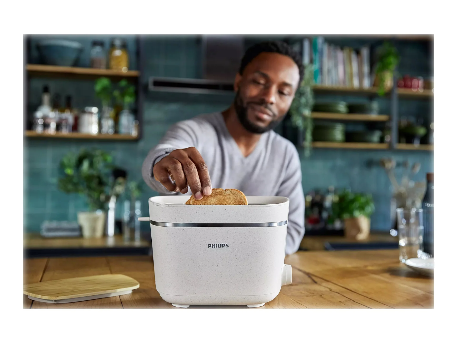 Philips Toaster HD2640/10 Eco Conscious Edition Power 830 W Number of slots 2 Housing material 100% Bio-based plastic Silk White Matt - Image 10
