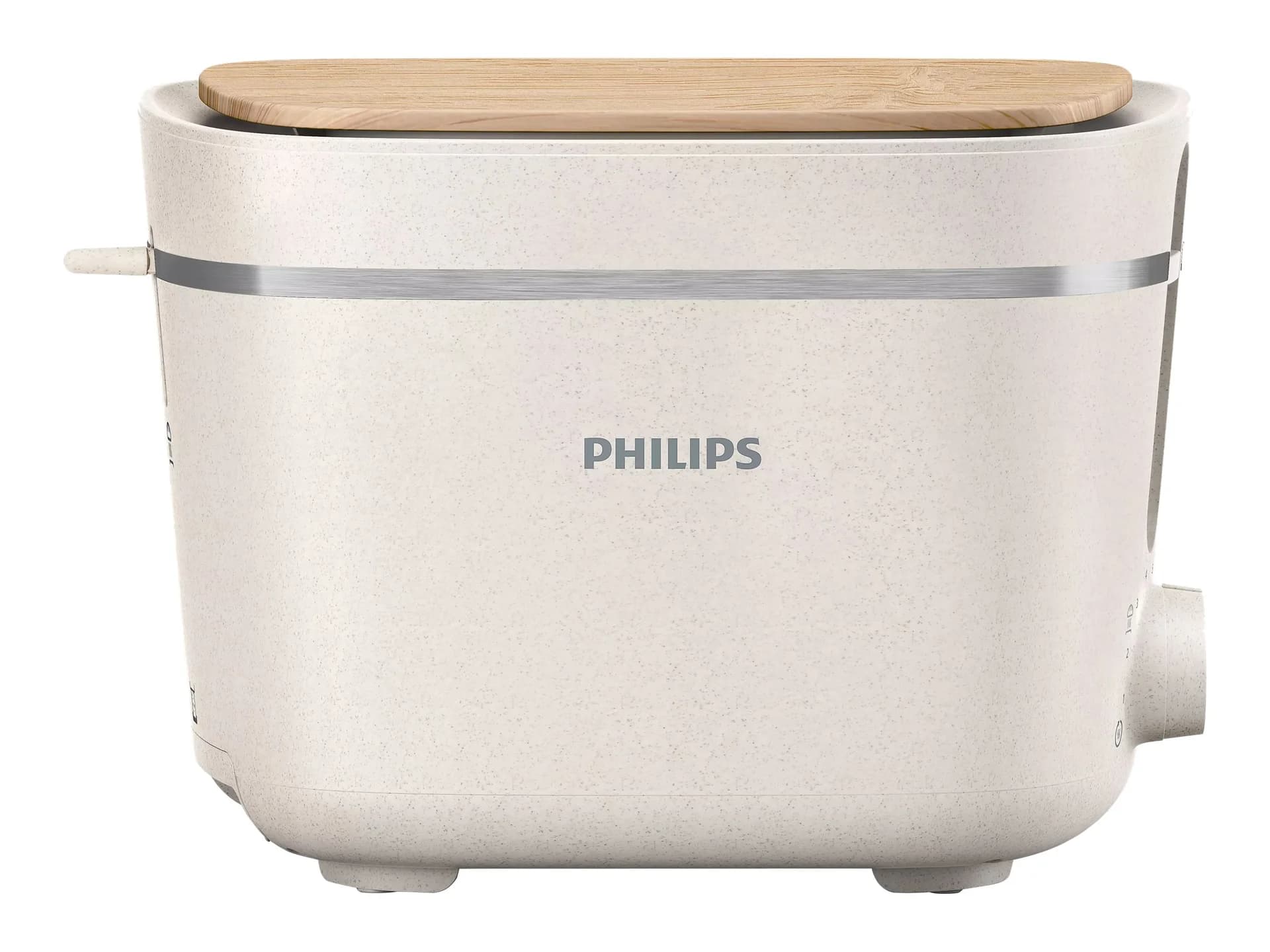 Philips Toaster HD2640/10 Eco Conscious Edition Power 830 W Number of slots 2 Housing material 100% Bio-based plastic Silk White Matt - Image 2