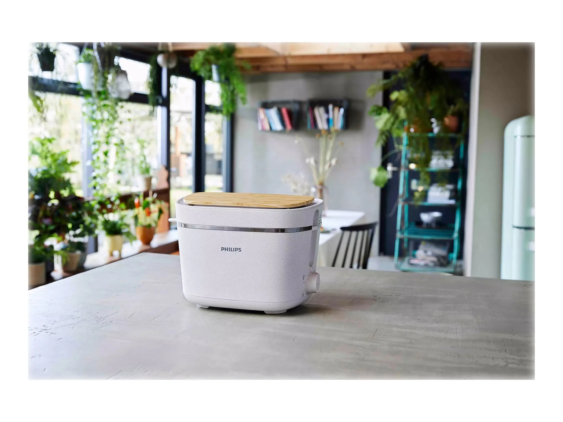 Philips Toaster HD2640/10 Eco Conscious Edition Power 830 W Number of slots 2 Housing material 100% Bio-based plastic Silk White Matt - Image 9
