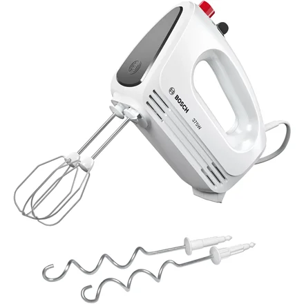 Bosch   Hand Mixer   MFQ22100 CleverMixx   Hand Mixer   375 W   Number of speeds 4   Turbo mode   White/Dark Grey - Image 1
