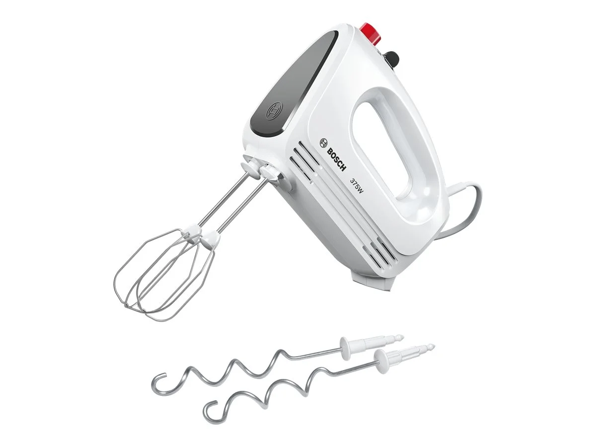 Bosch   Hand Mixer   MFQ22100 CleverMixx   Hand Mixer   375 W   Number of speeds 4   Turbo mode   White/Dark Grey - Image 2