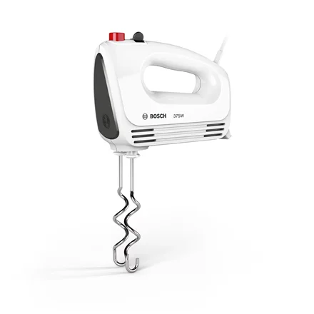 Bosch   Hand Mixer   MFQ22100 CleverMixx   Hand Mixer   375 W   Number of speeds 4   Turbo mode   White/Dark Grey - Image 3