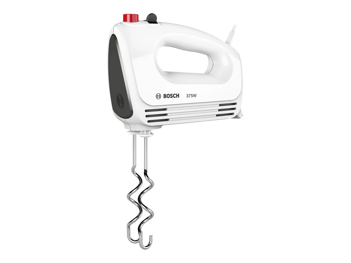 Bosch   Hand Mixer   MFQ22100 CleverMixx   Hand Mixer   375 W   Number of speeds 4   Turbo mode   White/Dark Grey - Image 4