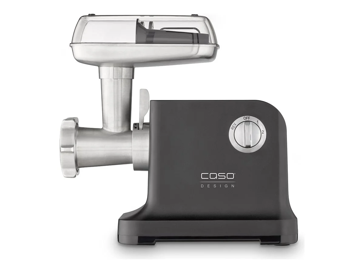 Caso   Meat Grinder   FW 2000   Black   2000 W   Number of speeds 2   Throughput (kg/min) 2.5   3 perforated discs, Shortbread attachment with 4 moulds, Sausage filler, Stuffer, Drip tray - Image 2