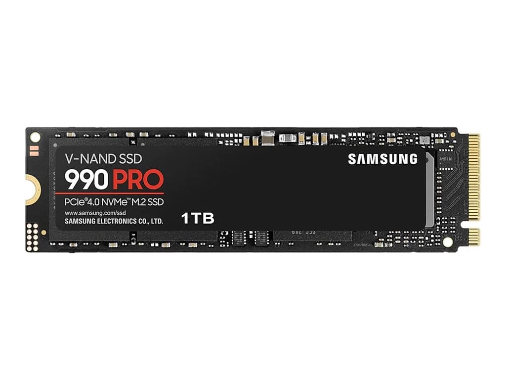 Samsung 990 PRO 1000 GB SSD form factor M.2 2280 Solid-state drive interface PCIe Gen4x4 Read speed 7450 MB/s Write speed 6900 MB/s - Image 2