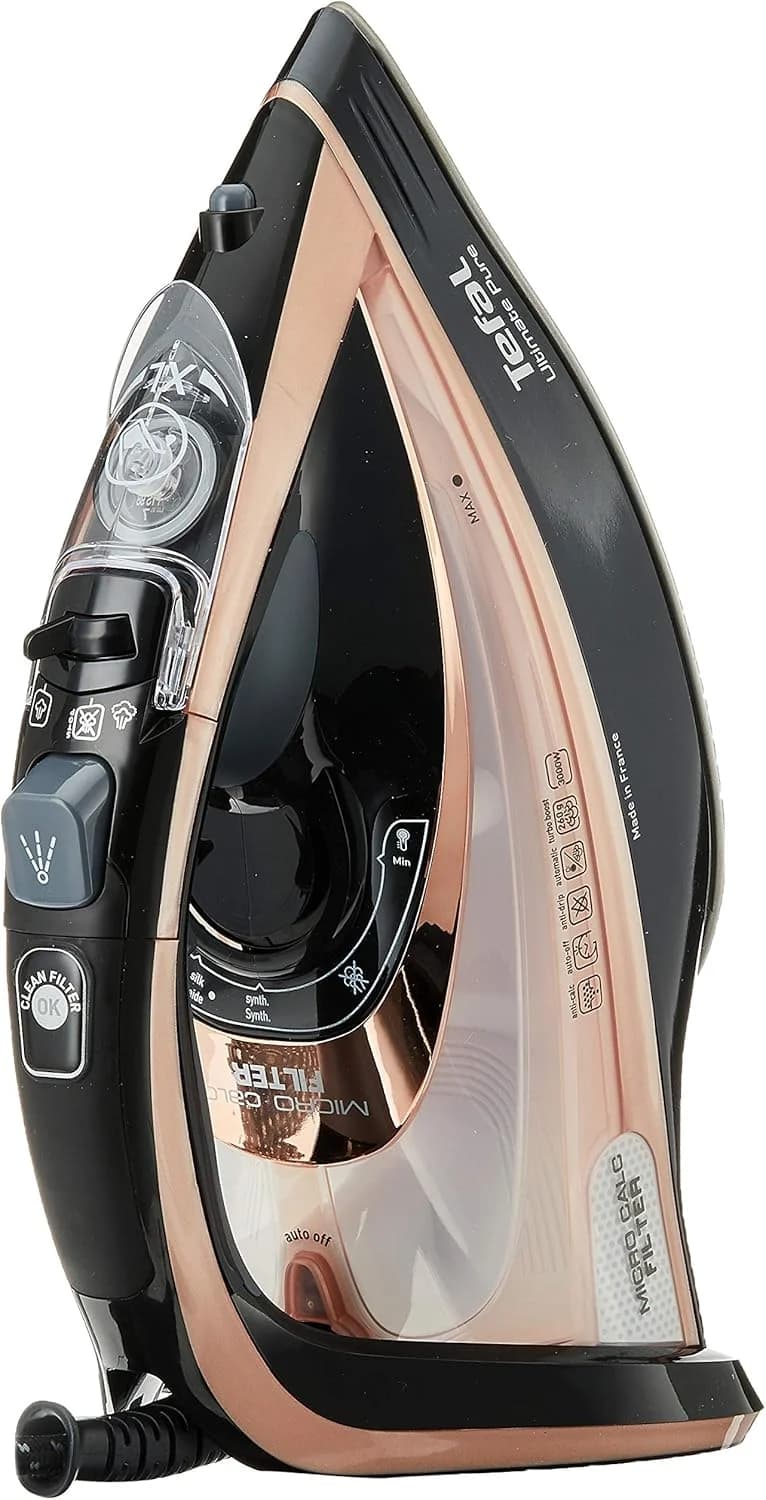 TEFAL Steam Iron FV9845 Steam Iron 3200 W Water tank capacity 350 ml Continuous steam 60 g/min Black/Rose Gold - Image 16