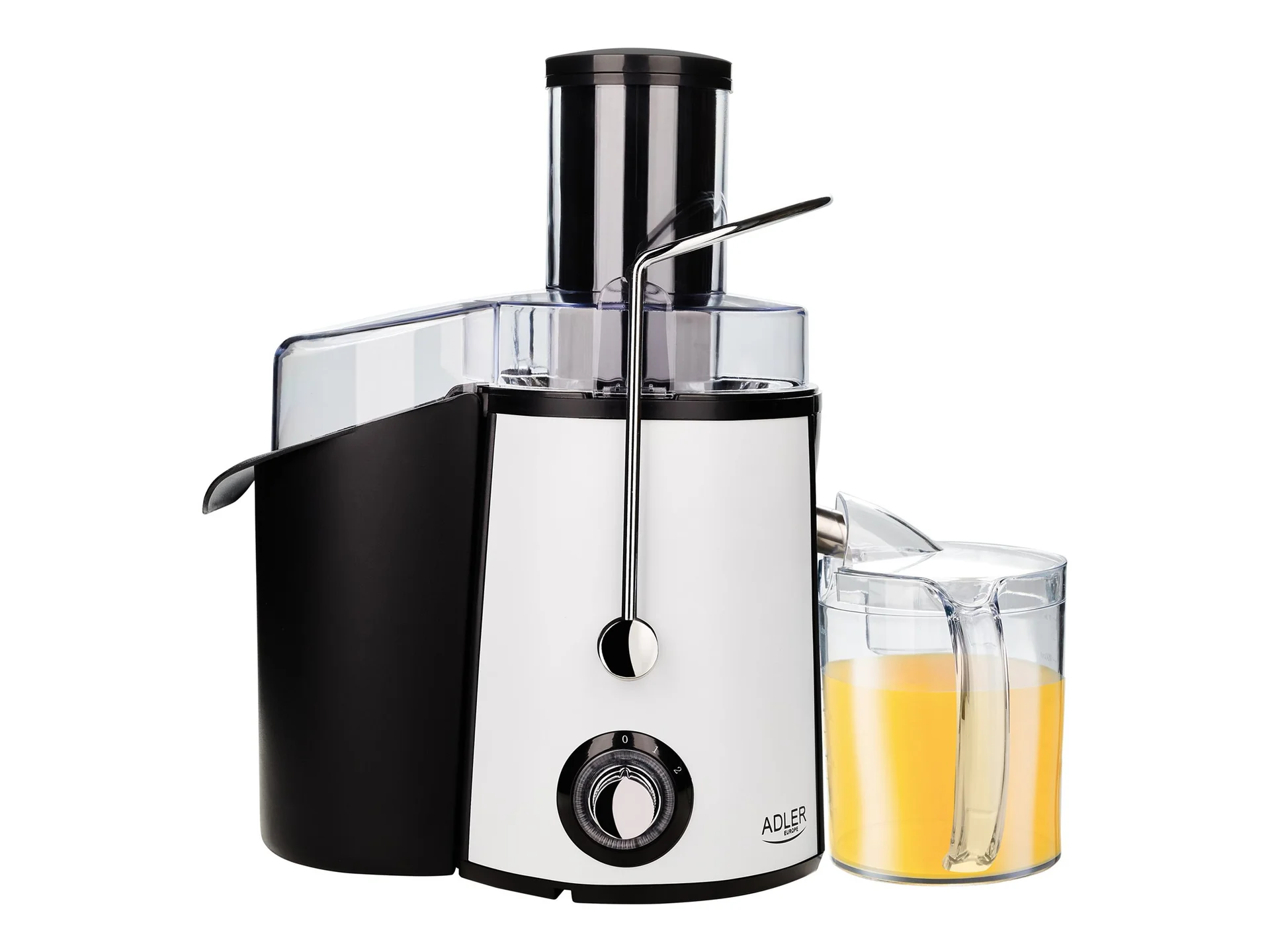 Adler   Juicer   AD 4128   Type Juicer maker   Matt Black/White   1000 W   Number of speeds 2 - Image 2