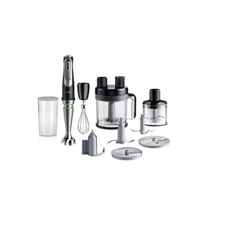 Braun MultiQuick 9 MQ9195XLI Hand Blender 1200 W Number of speeds 3 Black/Stainless Steel - Image 1