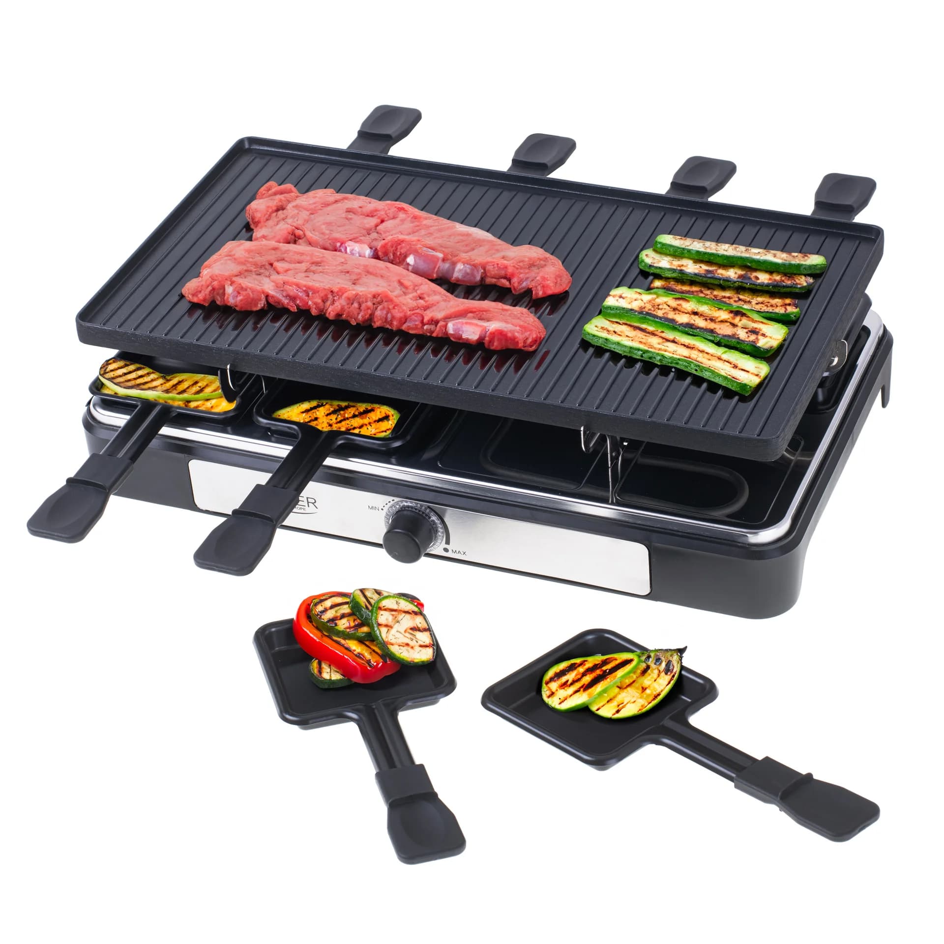 Adler Raclette - electric grill AD 6616 Table 1400 W Black/Stainless steel - Image 14