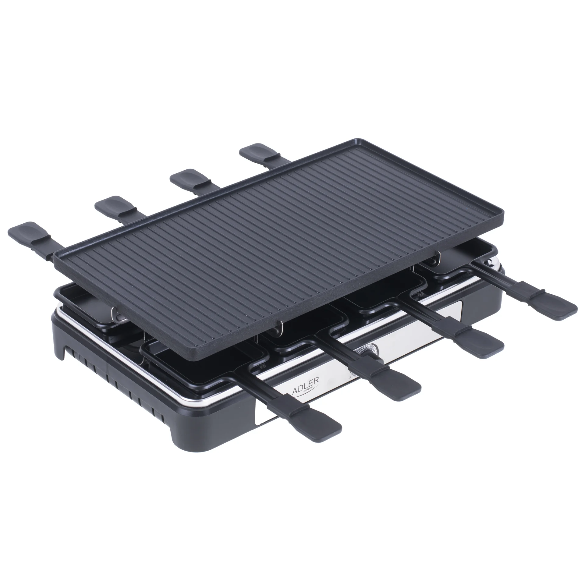 Adler Raclette - electric grill AD 6616 Table 1400 W Black/Stainless steel - Image 8