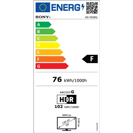 Sony TV KD55X85L 55" (139cm) Smart TV Android 4K UHD Black - Image 1