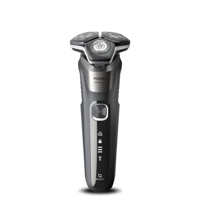 Philips Shaver   S5887/10 Series 5000   Operating time (max) 60 min   Wet & Dry   Lithium Ion   Gray - Image 2