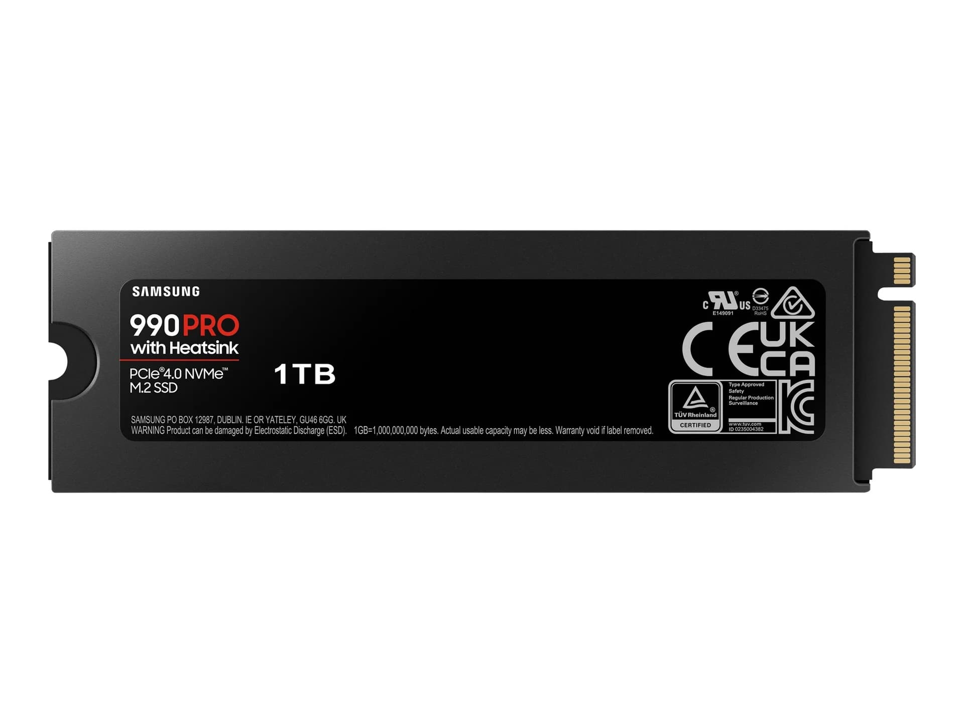 Samsung 990 PRO with Heatsink 1000 GB SSD form factor M.2 2280 Solid-state drive interface M.2 NVME Read speed 7450 MB/s Write speed 6900 MB/s - Image 8