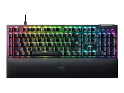 Razer BlackWidow V4 Mechanical Gaming keyboard Wired RGB LED light US Black Yellow Switches - Image 2