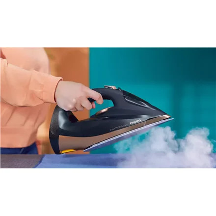 Philips DST7510/80 Steam Iron 3200 W Water tank capacity 300 ml Continuous steam 55 g/min Steam boost performance 260 g/min Blue/Gold - Image 2