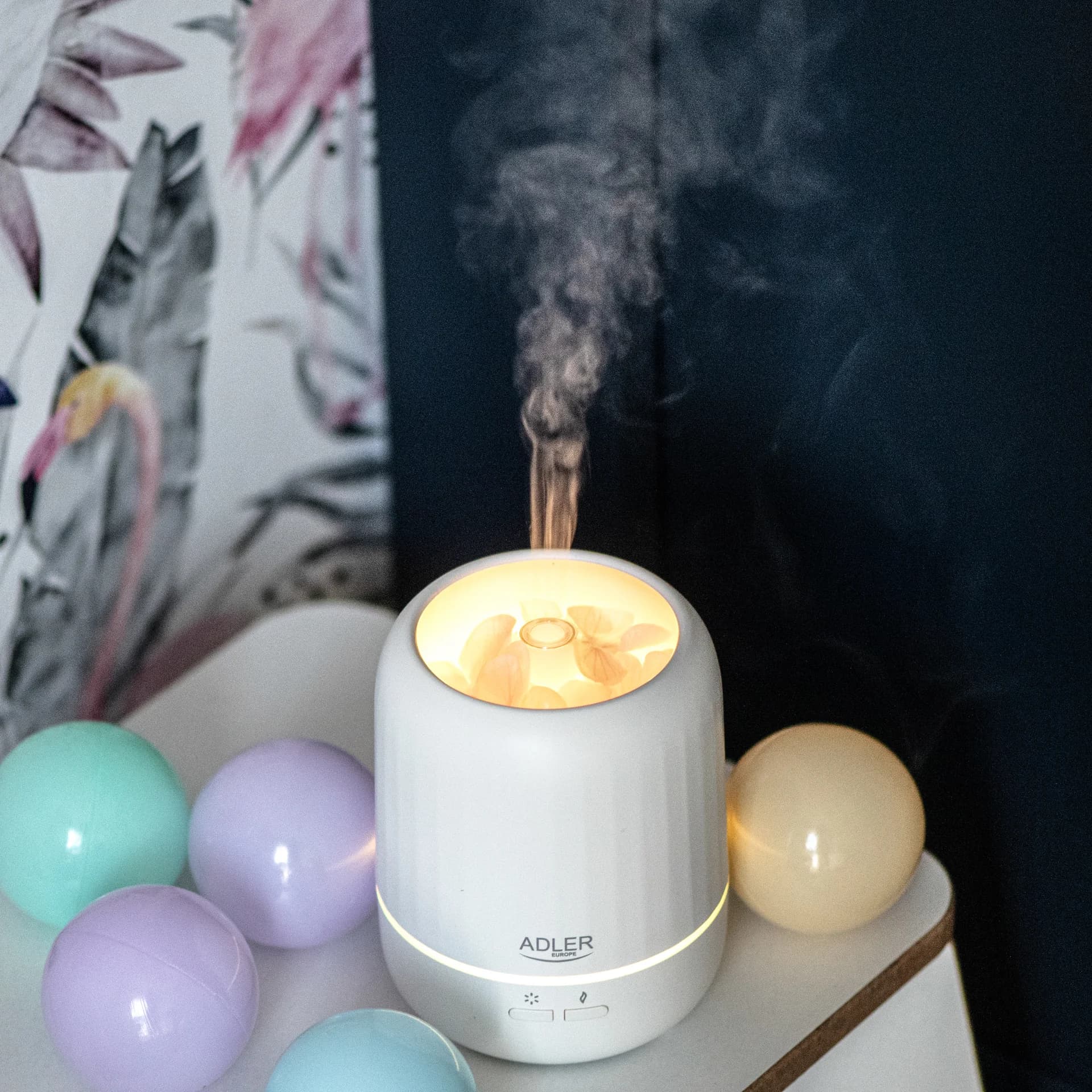 Adler   Ultrasonic aroma diffuser 3in1   AD 7968   Ultrasonic   Suitable for rooms up to 25 m²   White - Image 8