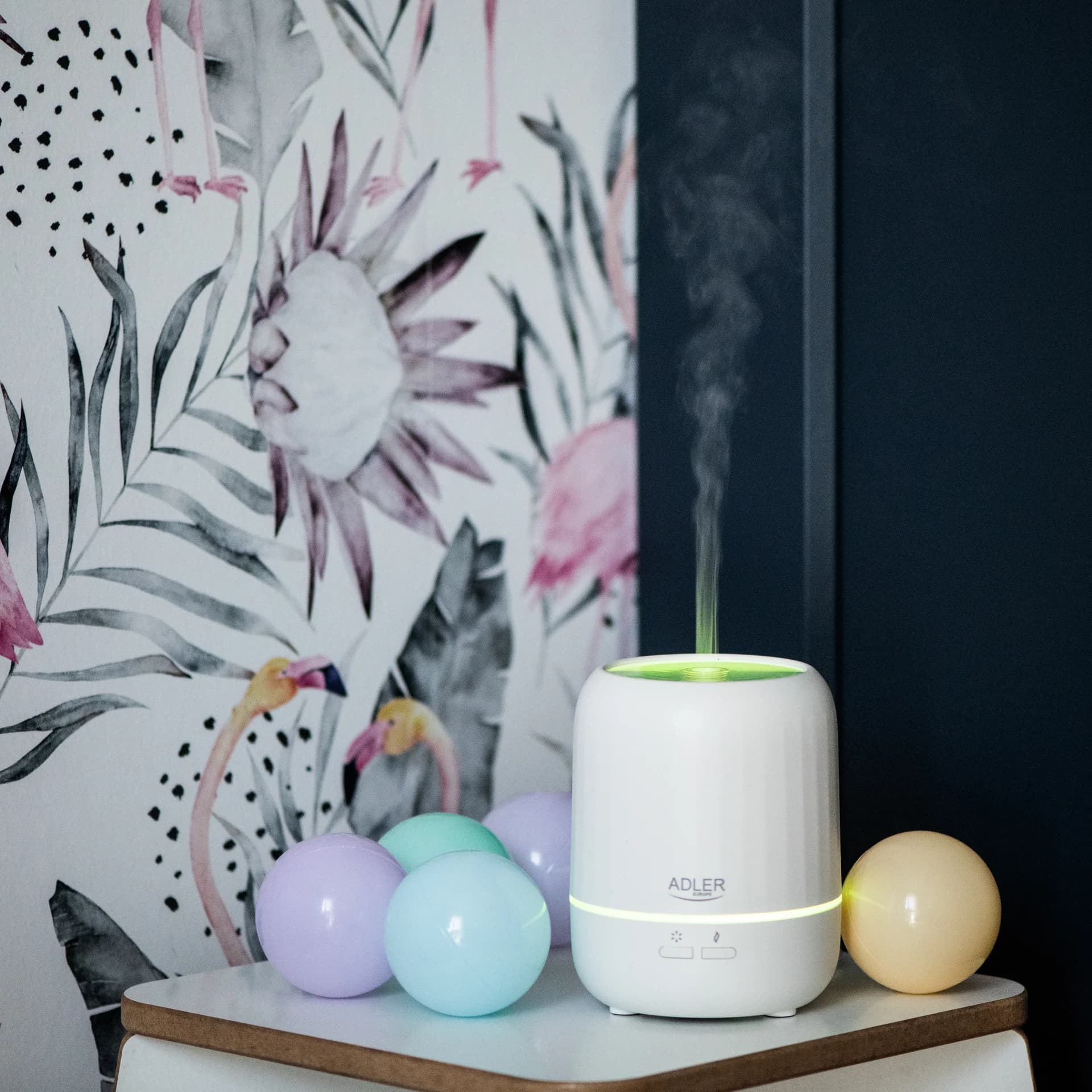 Adler   Ultrasonic aroma diffuser 3in1   AD 7968   Ultrasonic   Suitable for rooms up to 25 m²   White - Image 9